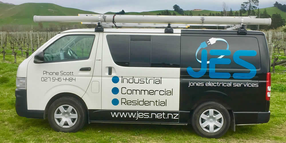 Work Van Used By Jones Electrical Services Ltd In Marlborough NZ